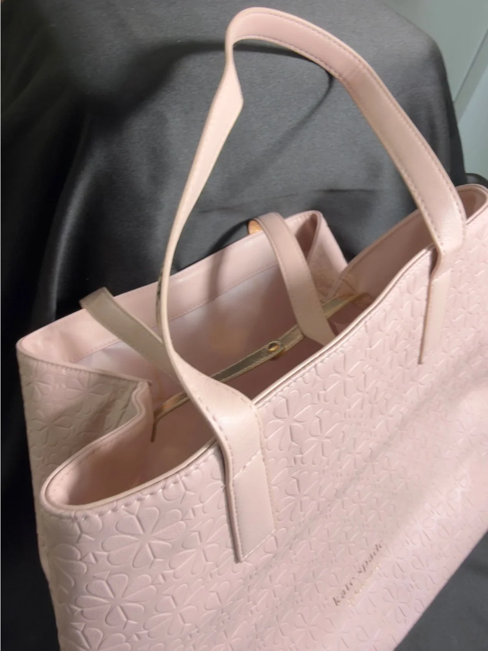 Kate Spade New York Pink Embossed Tote Bag VIP Fragrance Exclusive XL